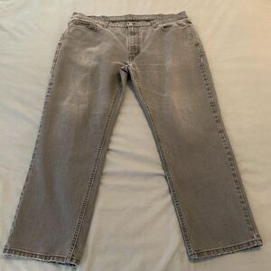 Levis 541 Jeans Mens 40x30 Gray Charcoal Wash Athletic Taper Stretch Denim Pants